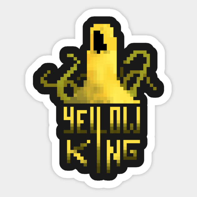 The Yellow King Sticker by Necrobata